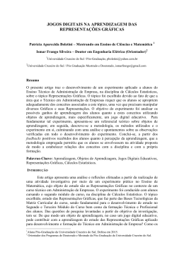 jogos digitais na aprendizagem das representa&ccedil;&otilde;es gr&aacute;ficas