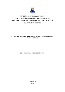 Disserta&ccedil;&atilde;o de Leandro Viana Villa dos Santos