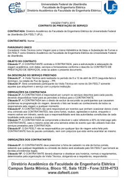 VIAGEM ITAIPU 2015 CONTRATO DE