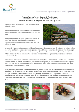 Amaz&ocirc;nia Viva - Expedi&ccedil;&atilde;o Detox