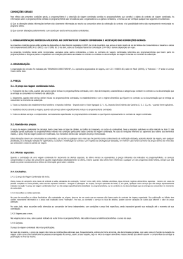 condi&ccedil;&otilde;es gerais 1. regulamenta&ccedil;&atilde;o jur&iacute;dica aplic&aacute;vel