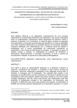 diagn&oacute;stico organizacional um estudo de caso em uma