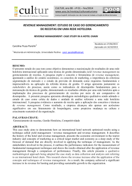 5. revenue management: estudo de caso do gerenciamento