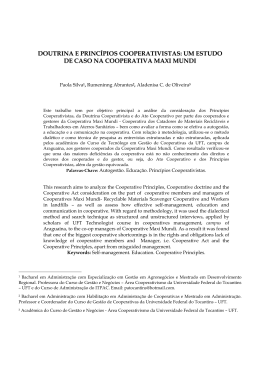 um estudo de caso na cooperativa maxi mundi