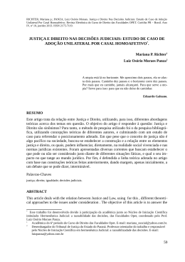 4. justi&ccedil;a e direito nas decis&otilde;es judiciais: estudo de caso de