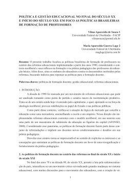 política e gestão educacional no final do século xx e início do século