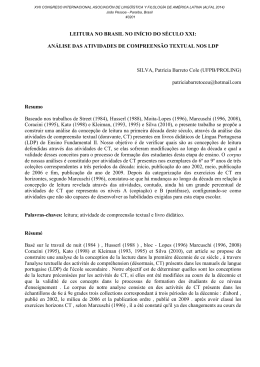 LEITURA NO BRASIL NO IN&Iacute;CIO DO S&Eacute;CULO XXI: AN&Aacute;LISE DAS