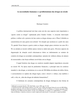 As necessidades humanas e o proibicionismo das drogas no