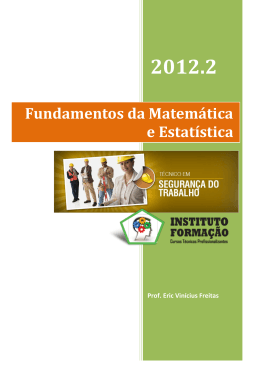 Fundamentos da Matem&aacute;tica e Estat&iacute;stica