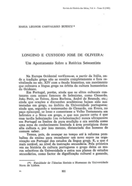 LONGINO E CUSTÓDIO JOSÉ DE OLIVEIRA: