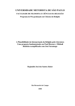 Reginaldo Jos&eacute; dos Santos J&uacute;nior - Universidade Metodista de S&atilde;o