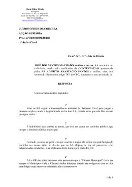 Ex.m&ordf;. Sr.&ordf;. Dr.&ordf;. Juiz de Direito JOS&Eacute; DOS SANTOS MACHADO