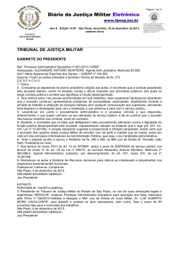 Di&aacute;rio da Justi&ccedil;a Militar Eletr&ocirc;nico