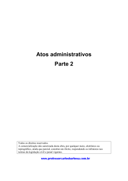 Atos administrativos Parte 2