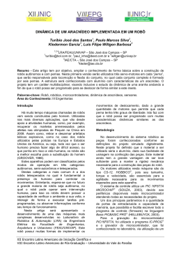 DIN&Acirc;MICA DE UM ARACN&Iacute;DEO IMPLEMENTADA - INIC