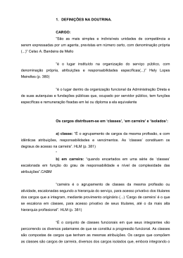 1. DEFINI&Ccedil;&Otilde;ES NA DOUTRINA. CARGO: &ldquo;S&atilde;o as mais simples e