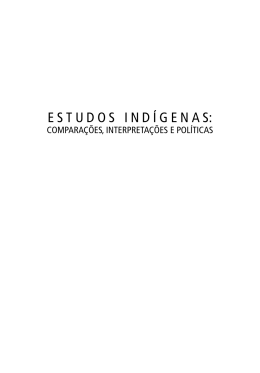 Estudos ind&iacute;genas: compara&ccedil;&otilde;es