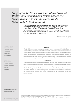 Integração Vertical e Horizontal do Currículo Médico no Contexto