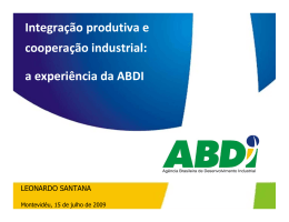 Integra&ccedil;&atilde;o produtiva e coopera&ccedil;&atilde;o industrial: a