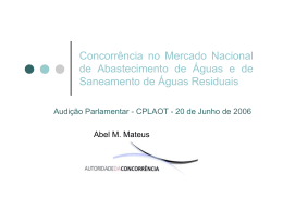 Apresenta&ccedil;&atilde;o do presidente - Autoridade da Concorr&ecirc;ncia