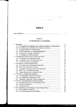 Teoria Económica do Contrato