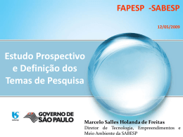 Apresenta&ccedil;&atilde;o do Estudo Prospectivo para Defini&ccedil;&atilde;o dos
