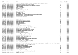 Acesso a lista de periódicos (revistas científicas) - PG-Mec