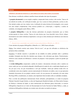 Anexo da An&aacute;lise Especializada Cuidados de Sa&uacute;de