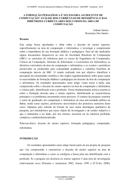 a formação pedagógica é necessária ao docente de