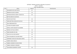 Ord Aluno Nota P1 Vista de prova 1 ALEXANDRE JOSE SALES