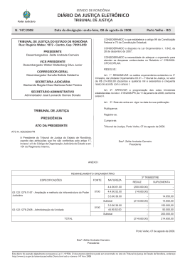 08 - Tribunal de Justiça de Rondônia