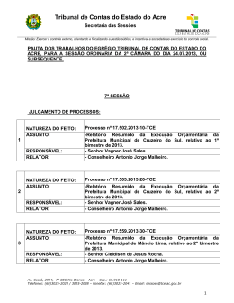 Tribunal de Contas do Estado do Acre