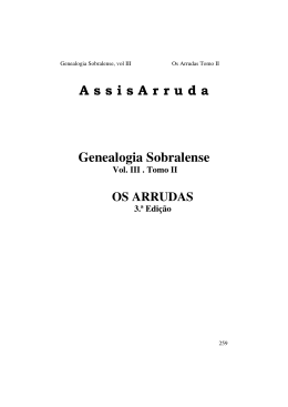 Os Arrudas - Vol. III . Tomo II
