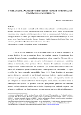 sociedade civil, políticas sociais e o estado no brasil contemporâneo