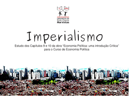 Estudo dos Cap&iacute;tulos 9 e 10 da obra &ldquo;Economia - LeMarx-UFBA