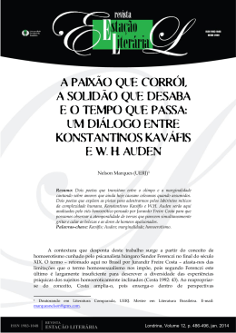 A PAIXÃO QUE CORRÓI, A SOLIDÃO QUE DESABA E O