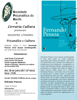 Sociedade Psicanalítica do Recife e Livraria Cultura