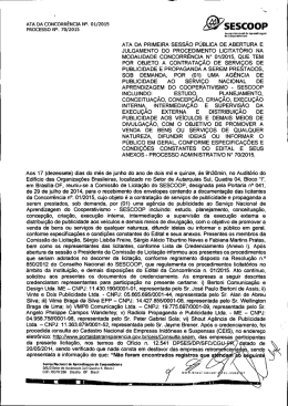 ata da sessão de abertura - concorrência nº 01-2015