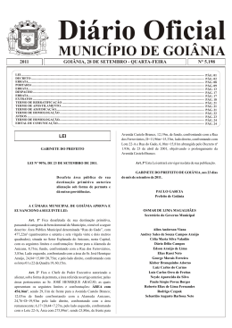 Di&aacute;rio Oficial MUNIC&Iacute;PIO DE GOI&Acirc;NIA