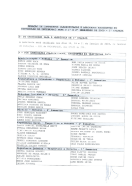 1- Do cRoNoGRmaA PARA A MATRÍCULA DE 3a