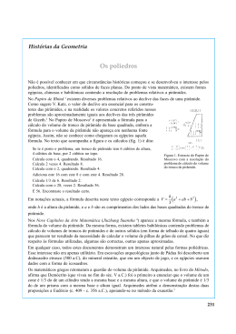 Os poliedros - Associa&ccedil;&atilde;o de Professores de Matem&aacute;tica