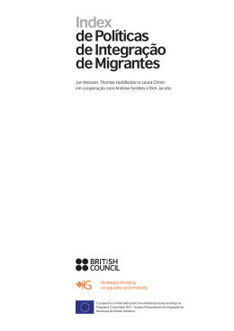 Index de Pol&iacute;ticas de Integra&ccedil;&atilde;o de Migrantes