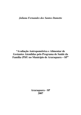 Juliana Fernandes dos Santos Dametto &ldquo;Avalia&ccedil;&atilde;o Antropom&eacute;trica