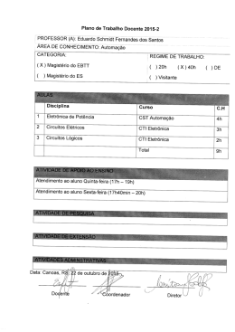 , PROFESSOR (A): Eduardo Schmidt Fernandes dos Santos