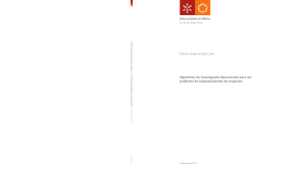 Ant&oacute;nio Jorge da Silva Leal Algoritmos de Investiga&ccedil;&atilde;o Operacional