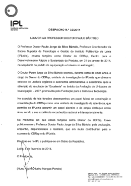 Despacho n.º 32/2014 - Instituto Politécnico de Leiria