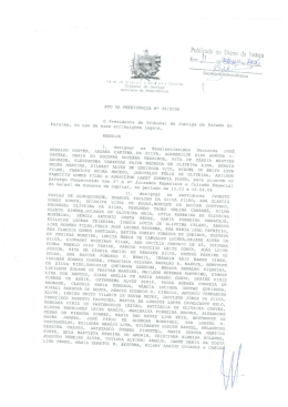 Publiãzado no Diario da Iustlça - Tribunal de Justiça da Paraíba