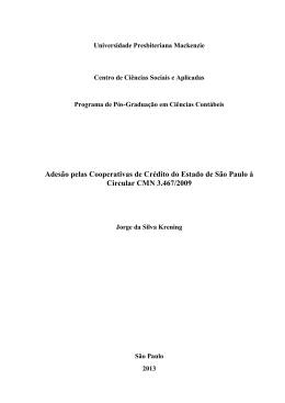 Jorge da Silva Krening - Universidade Presbiteriana Mackenzie