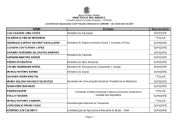 - Minist&eacute;rio do Meio Ambiente