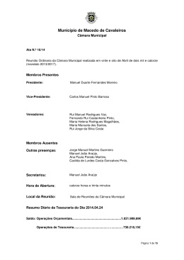 Ata Nº16-2014 (Reunião Ordinária de 28 de abril)